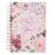 Christian Art Gifts Journal w/Scripture I Know The Plans I Have For You Jeremiah 29:11 Bible Verse Pink Floral 192 Ruled Pages, Large Hardcover Notebook, Wire Bound
