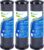 EXCELPURE 1 Micron 10″ x 2.5″ Whole House CTO Carbon Water Filter Cartridge Replacement for Home Countertop System, Dupont WFPFC8002, WFPFC9001, FXWTC, SCWH-5, WHEF-WHWC, WHCF-WHWC, CTO10, T01, 3PACK