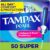 Tampax Pearl Tampons for Women, with LeakGuard Braid, Super Absorbency, Unscented, 50 Count