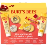 Burt’s Bees Gifts Ideas, Tips and Toes Kit, 6 Travel Size Products – Pomegranate Moisturizing Lip Balm, 2 Hand Creams, Foot Cream, Cuticle Cream, and Hand Salve
