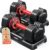 Rendpas Adjustable Dumbbells Set of 2, 5-in-1/10-in-1/16-in-1 Quick-Lock Hand Weights 25/55/80 lbs Pair, Anti-Slip Handle Free Weights Set for Home Gym Strength Training for Men Women