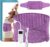 Heating Pad Back Pain Relief Electric Heating Pad for Period Cramps Lower Back Neck Shoulders Pain Relief 6-Hour Auto Off 12×24 Heated Pad + 20″ Belt 4 Timer 6 Heat Level Wrap (Lilac)
