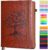 Vintage Leather Journal with 300 Numbered Pages,A4 Lined Journal for Men Women,Daily Journals for Writing,College Ruled Notebook for Work,School,Note taking,Travel Diary,Large (8.5″ X 11.3″)