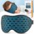 LitBear Breathable Sleep Mask, 3D Eye Mask Sleep for Side Sleepers Women Men, Light Blocking Sleeping Mask with Adjustable Strap, Soft Lightweight Eye Cover for Travel, Night Work, Nap, Office – Blue