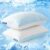 EASELAND Firm Pillows Shredded Memory Foam with Adjustable Fill – Queen Size Set of 2, Removable Cooling Cover for Hot Sleepers, Cool Bed Pillow for Side Back Stomach Sleepers