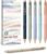 Taja Gel Pens, 6 Pcs Quick Dry Black Gel Ink Pens, 0.5mm Fine Point Smooth Writing Pens for Journaling and Note Taking, Cute Aesthetic Pens for Women & Men-Pastel