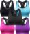 Women’s Seamless Racerback Sports Bra High Impact Support Yoga Gym Workout Fitness