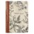 Christian Art Gifts Scripture Journal Brown/Cream Floral Printed Amazing Grace 2 Cor. 12:9 Bible Verse Inspirational Faux Leather Notebook, Zipper Closure, 336 Ruled Pages, Ribbon